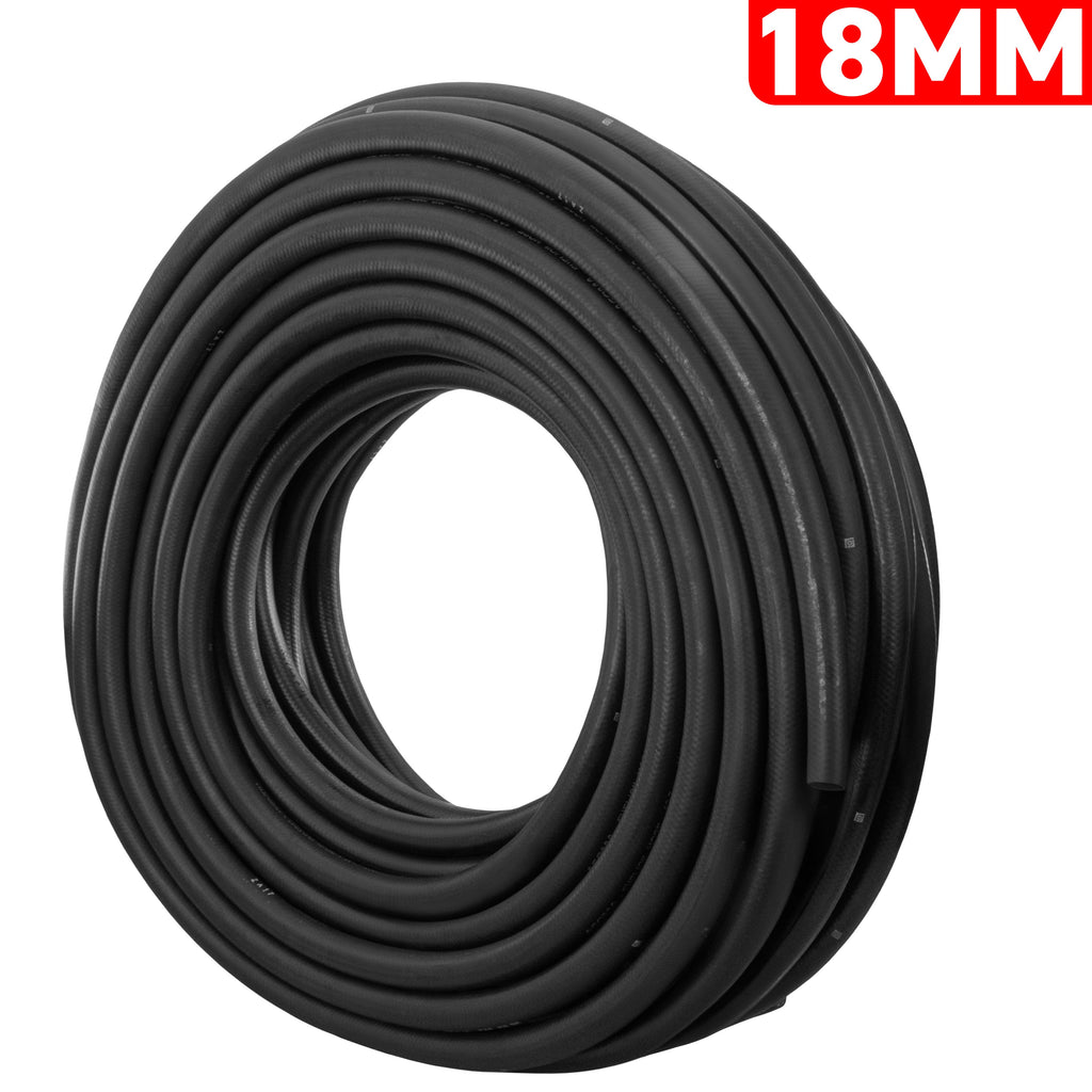 18mm Braided Rubber Fuel Hose, SAE J30 R6