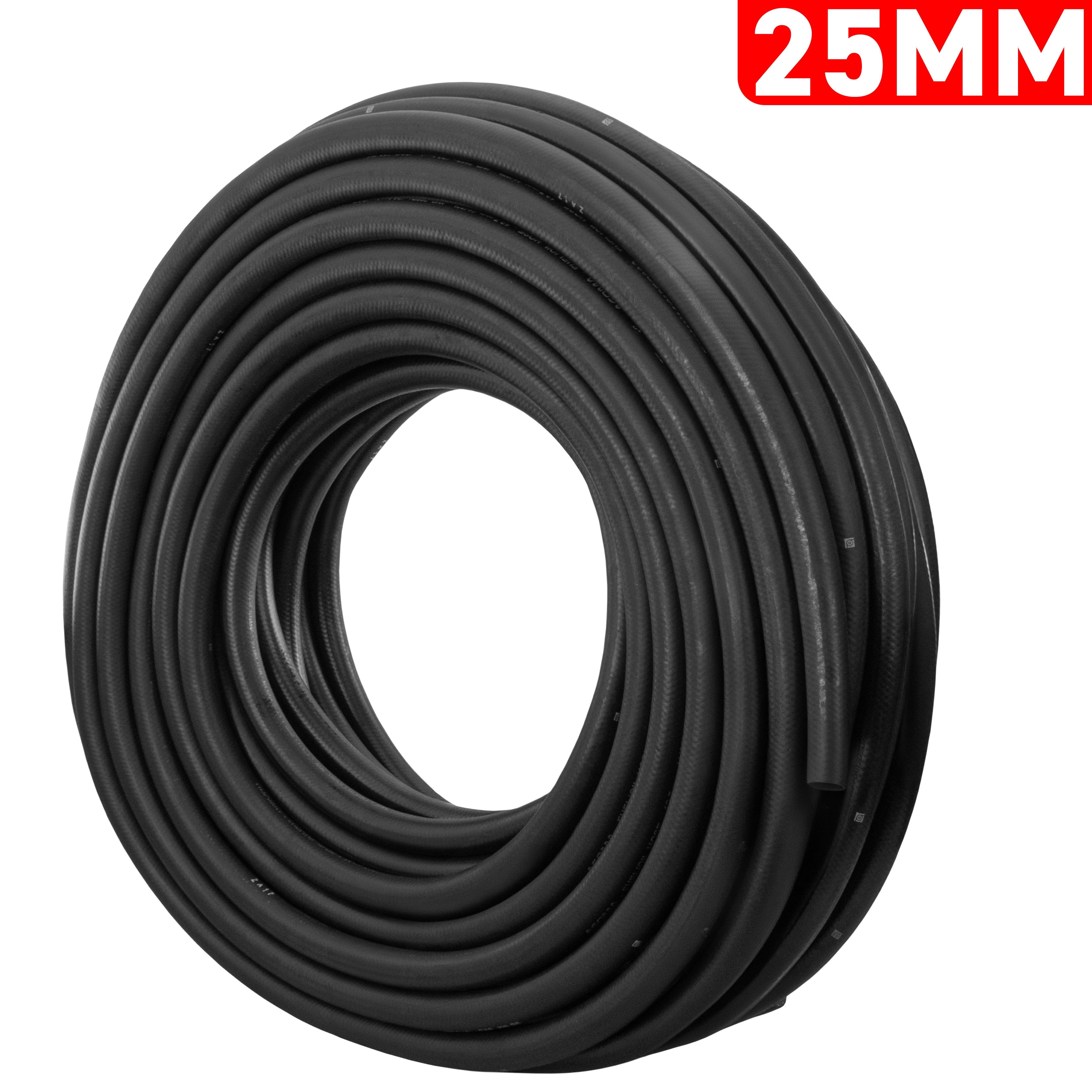 25mm Braided Rubber Fuel Hose, SAE J30 R6